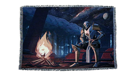 Ultrakill Gabriel Tapestry - Campfire