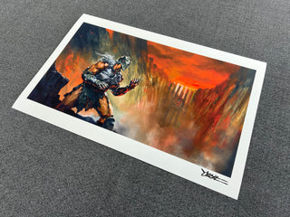 AMID EVIL Art Print - The Black Labyrinth