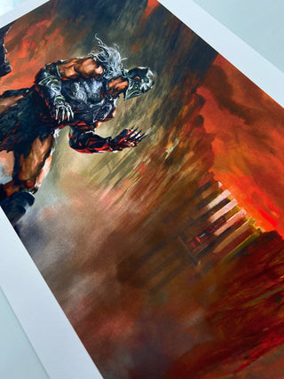 AMID EVIL Art Print - The Black Labyrinth